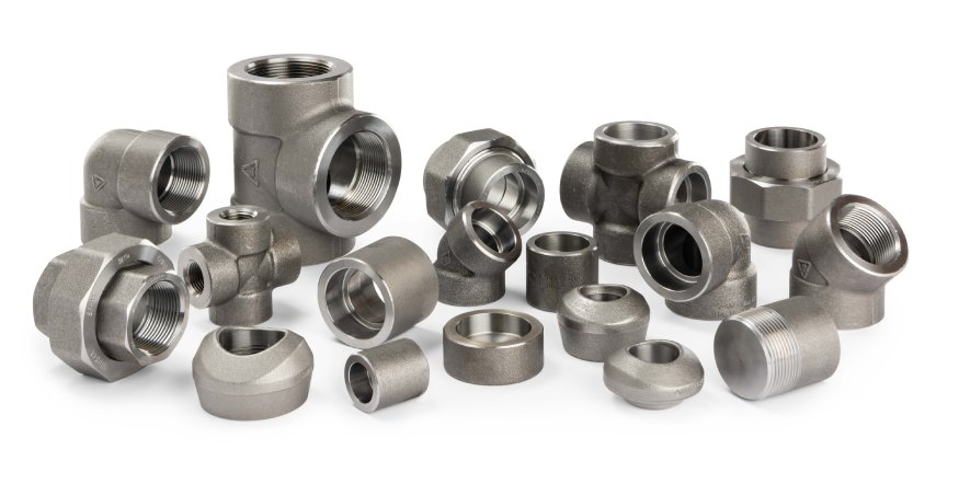 Group of carbon steel fittings used in PVF applications.